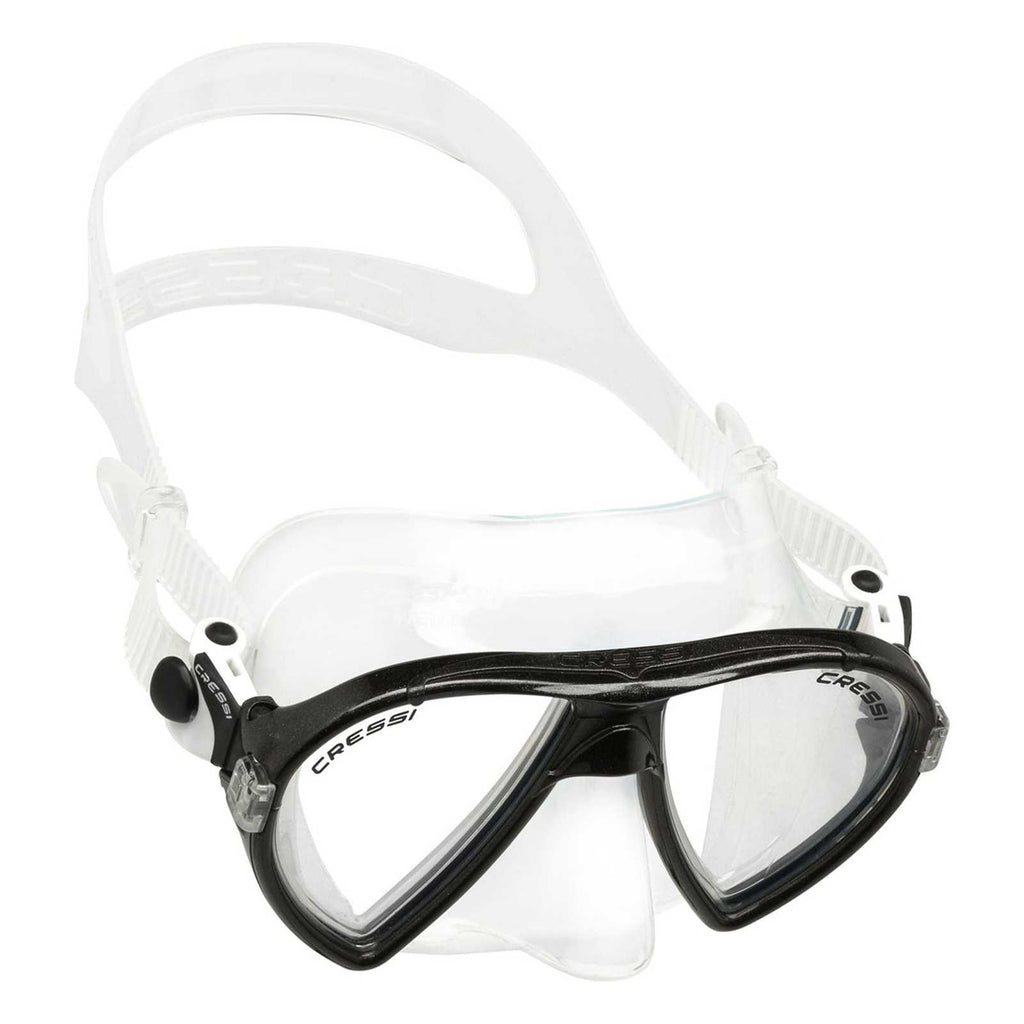 Máscara de snorkel de silicona Océano Transparente-Negro Cressi DN291050