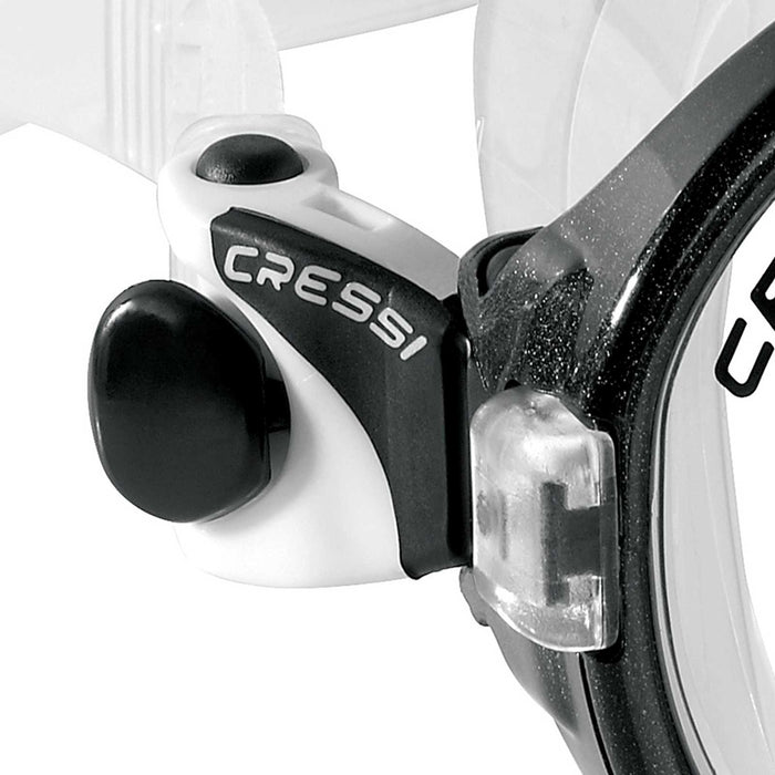 Máscara de snorkel de silicona Océano Transparente-Negro Cressi DN291050