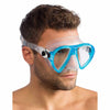 Máscara de snorkel de silicona Océano Transparente-Aguamarina Cressi DN291063