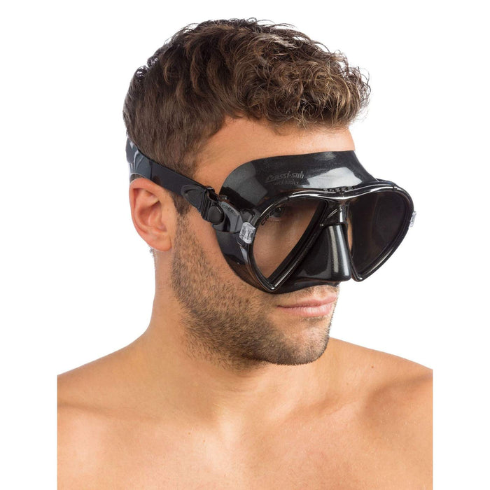 Máscara de snorkel de silicona Océano Oscuro-Negro Cressi DN295050