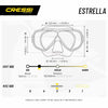 Snorkeling Silicone Mask Estrella Dark-Black Cressi DN345050