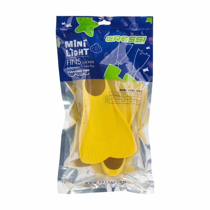 Snorkeling and Swimming Fins Light Kids Yellow EU 34-35-UK 1-2 Cressi DP301034