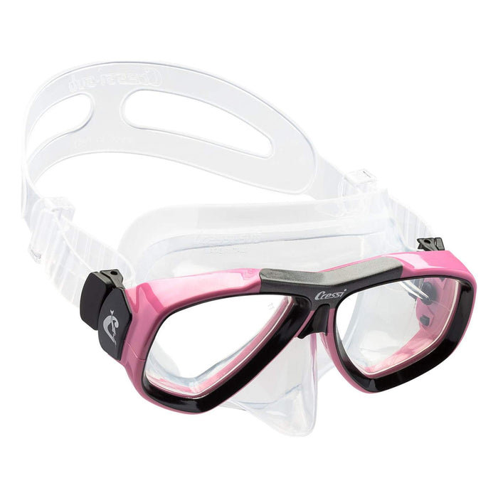 Máscara de buceo de silicona Focus Transparente-Rosa Cressi DS241040