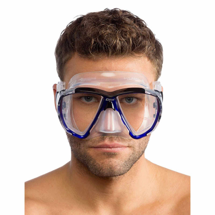Máscara de buceo de silicona Big Eyes Transparente-Aguamarina Cressi DS261062