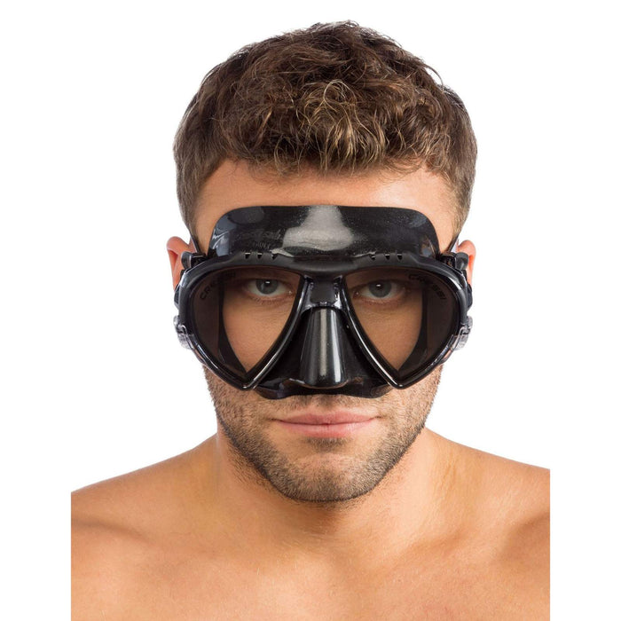 Máscara de buceo de silicona Matrix Oscuro-Negro Cressi DS302050