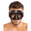 Máscara de buceo de silicona Matrix Oscuro-Negro Cressi DS302050