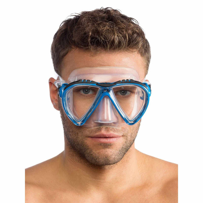 Diving Silicone Mask Lince 2 Transparent-Aquamarine Cressi DS311063