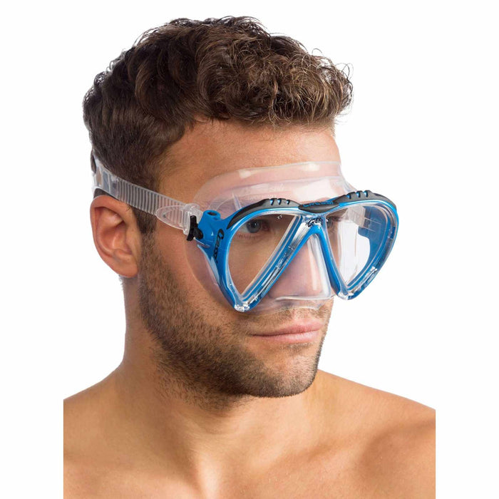 Diving Silicone Mask Lince 2 Transparent-Aquamarine Cressi DS311063