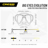 Diving Silicone Mask Evo Big Eyes Transparent-Yellow Cressi DS336010