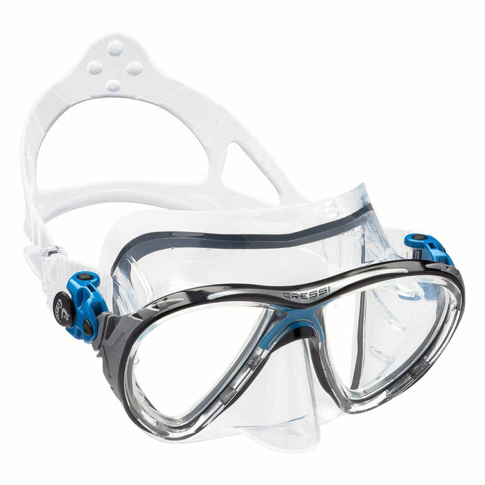 Diving Silicone Mask Evo Big Eyes Transparent-Blue Cressi DS336020