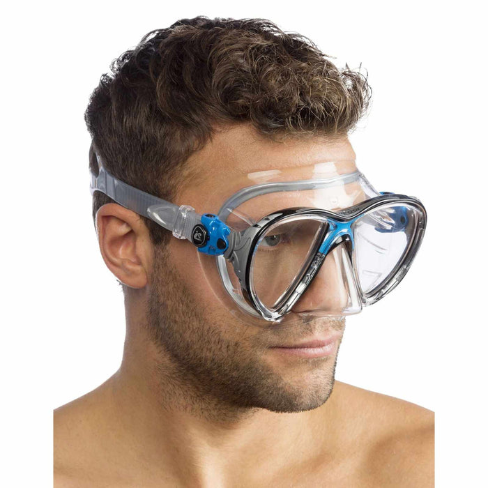 Diving Silicone Mask Evo Big Eyes Transparent-Blue Cressi DS336020