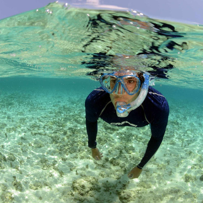 Diving Silicone Mask Evo Big Eyes Transparent-Blue Cressi DS336020