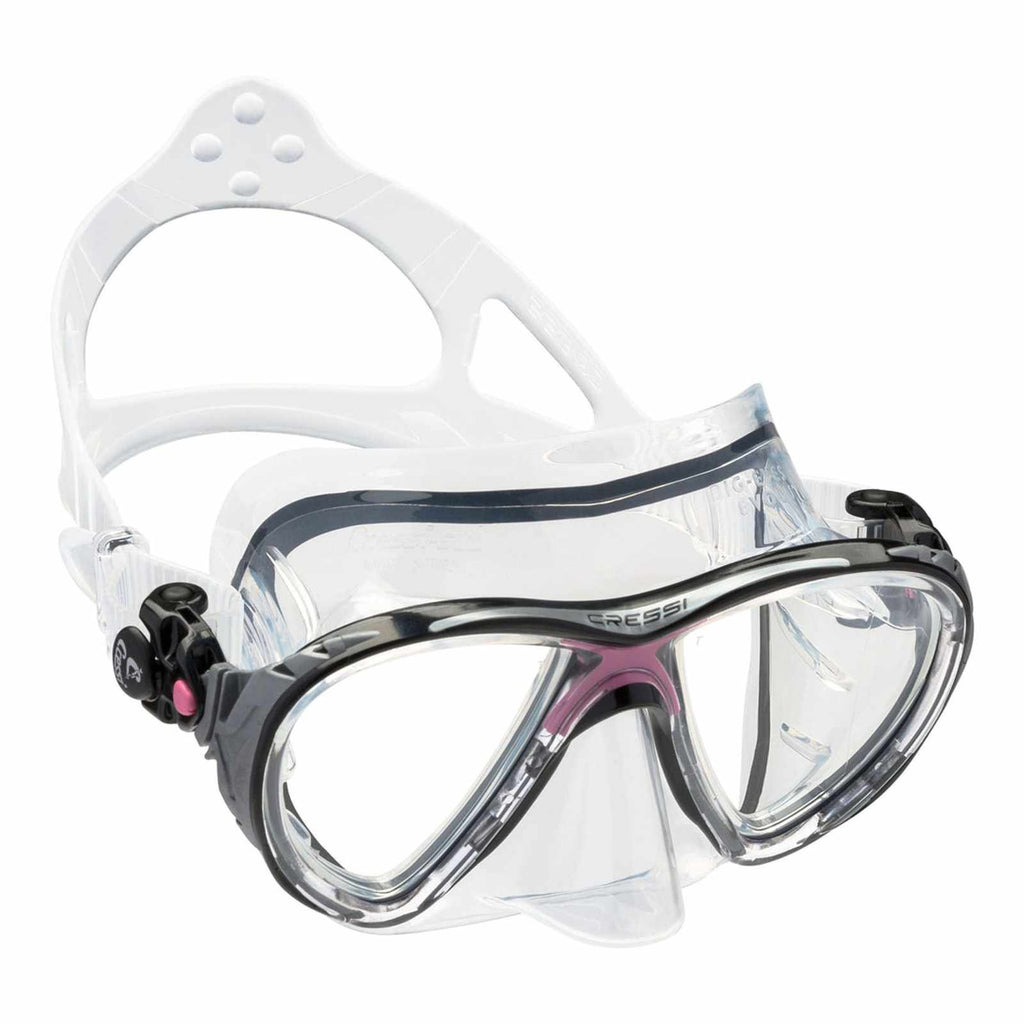 Diving Silicone Mask Evo Big Eyes Transparent-Pink Cressi DS336040
