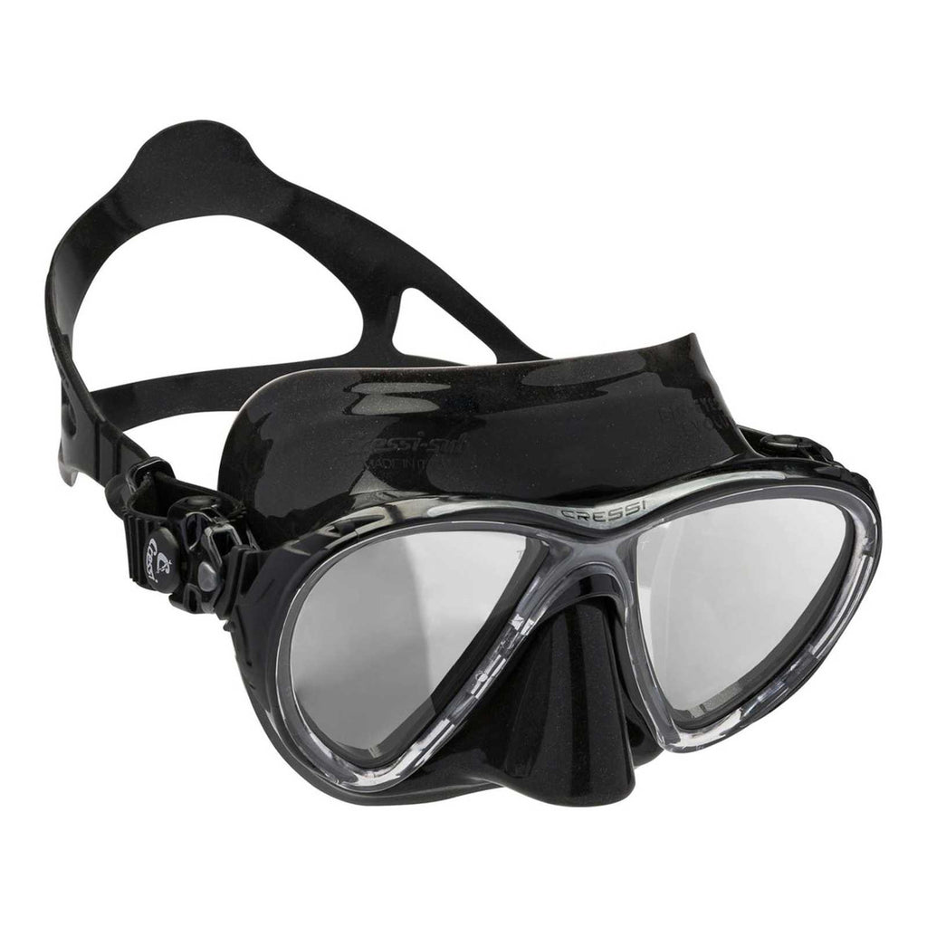 Diving Silicone Mask Evo Big Eyes Dark-Black Mirrored Lenses Cressi DS336950