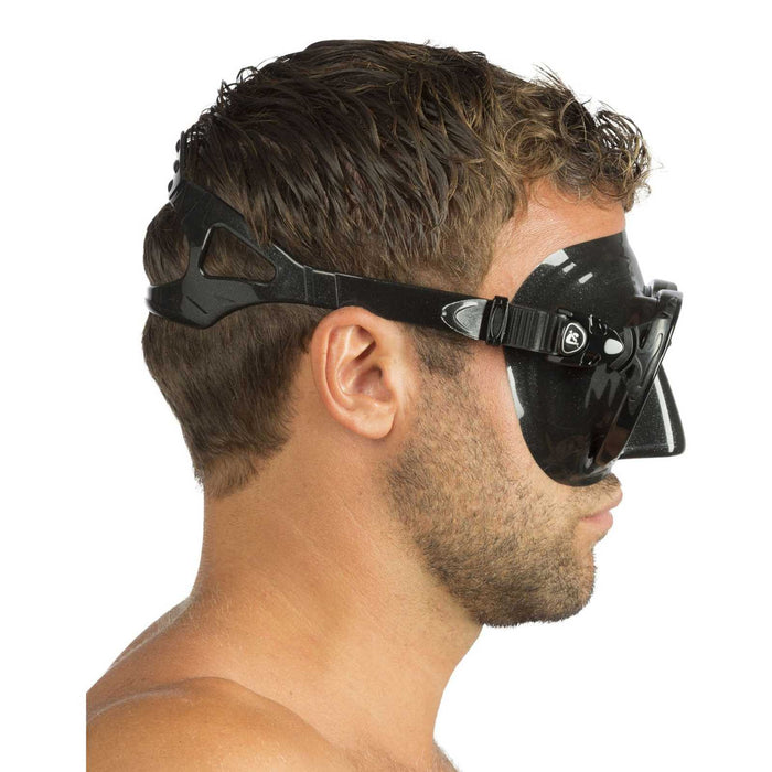 Diving Silicone Mask Evo Big Eyes Dark-Black Mirrored Lenses Cressi DS336950