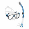 Snorkeling Kit Evo Big Eyes and Alpha Ultra Dry Transparent-Blue Cressi DS337020