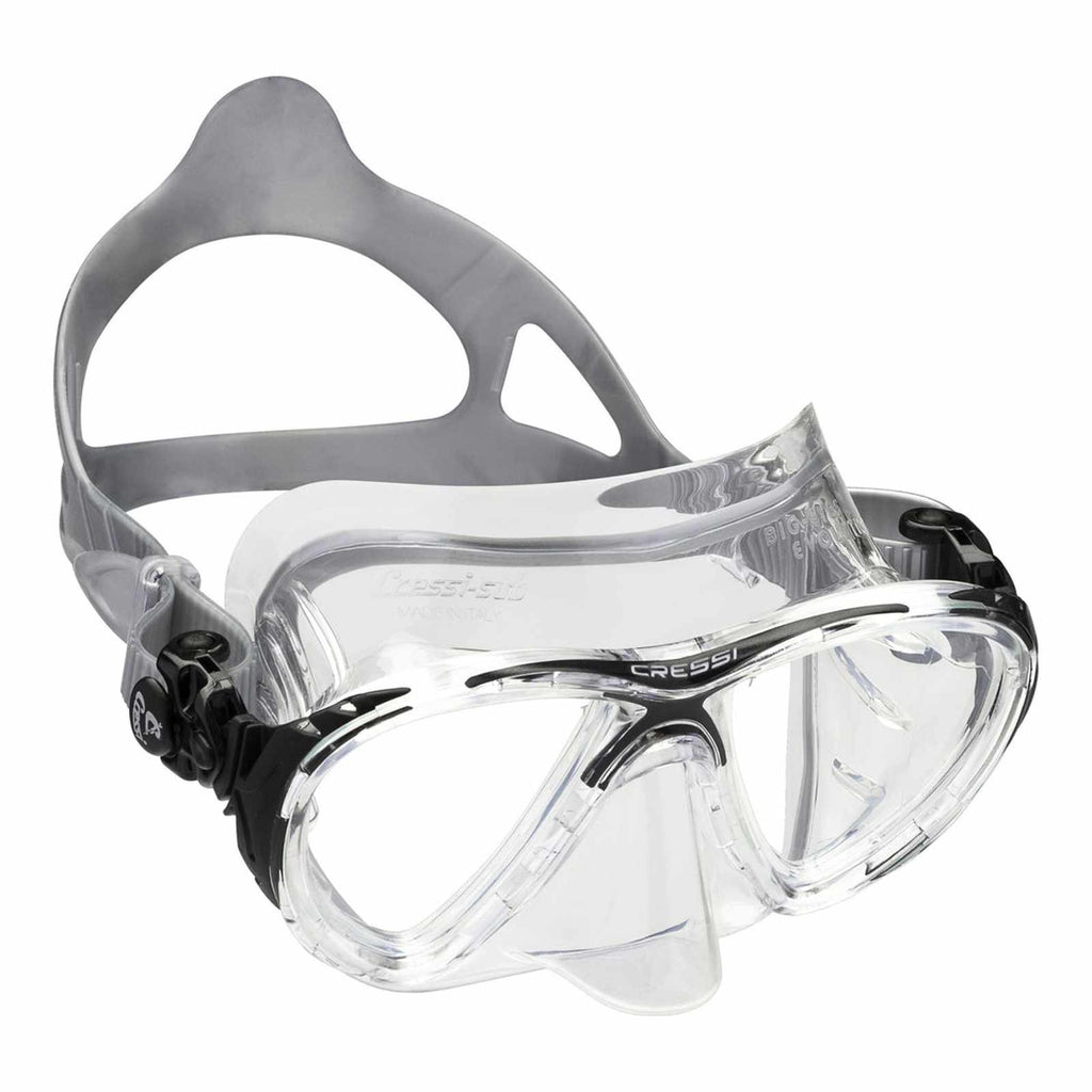 Diving Silicone Mask Evo Big Eyes Crystal Transparent-Black Cressi DS340060