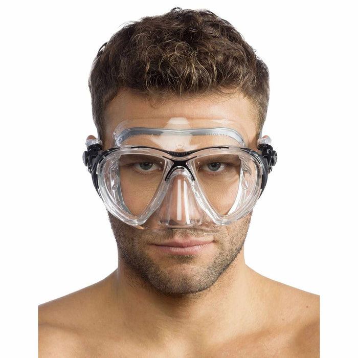 Diving Silicone Mask Evo Big Eyes Crystal Transparent-Black Cressi DS340060