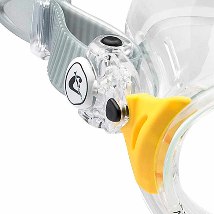 Máscara de buceo de silicona Nano Cristal Transparente-Amarillo Cressi DS360010