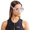 Máscara de buceo de silicona Nano Cristal Transparente-Rosa Cressi DS360040