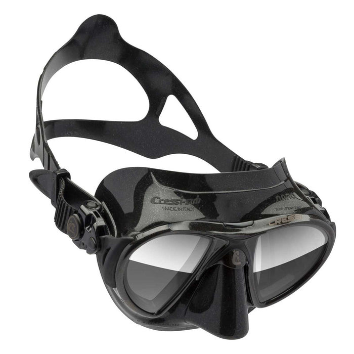 Maschera da immersione in silicone Nano Nera-Lenti Specchiate Cressi DS366050