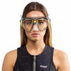 Diving Silicone Mask Air Crystal Transparent-Black-Yellow Cressi DS400010