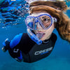 Diving Silicone Mask Air Crystal Transparent-Black-Yellow Cressi DS400010