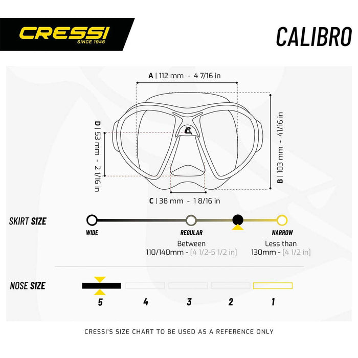 Diving Silicone Mask Calibro White-Pink Cressi DS424030