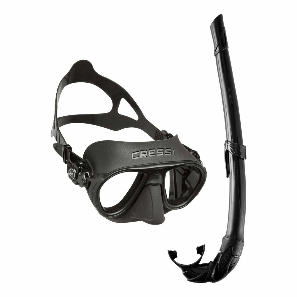 Kit de Snorkel Calibro y Córcega Negro Cressi DS435050
