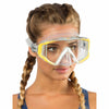 Máscara de buceo de silicona Liberty Triside Transparente-Amarillo Cressi DS450015