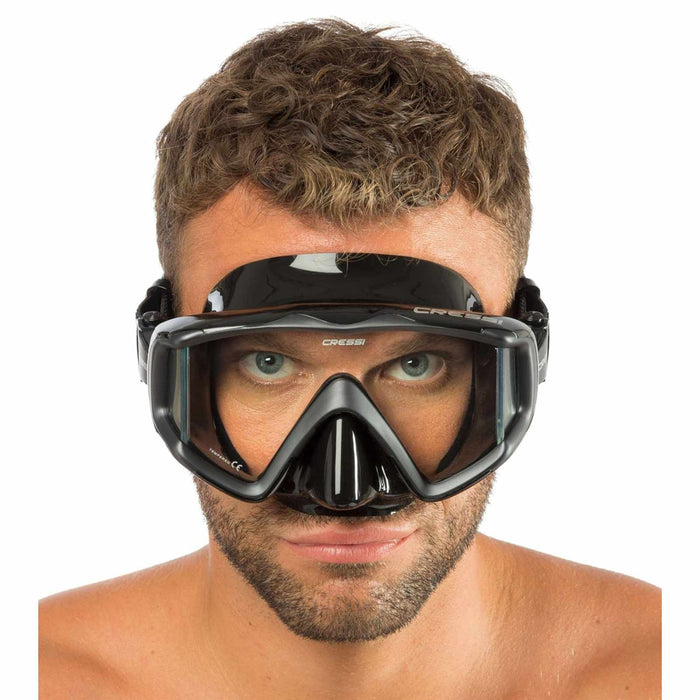 Diving Silicone Mask Liberty Triside Dark-Black Cressi DS455050