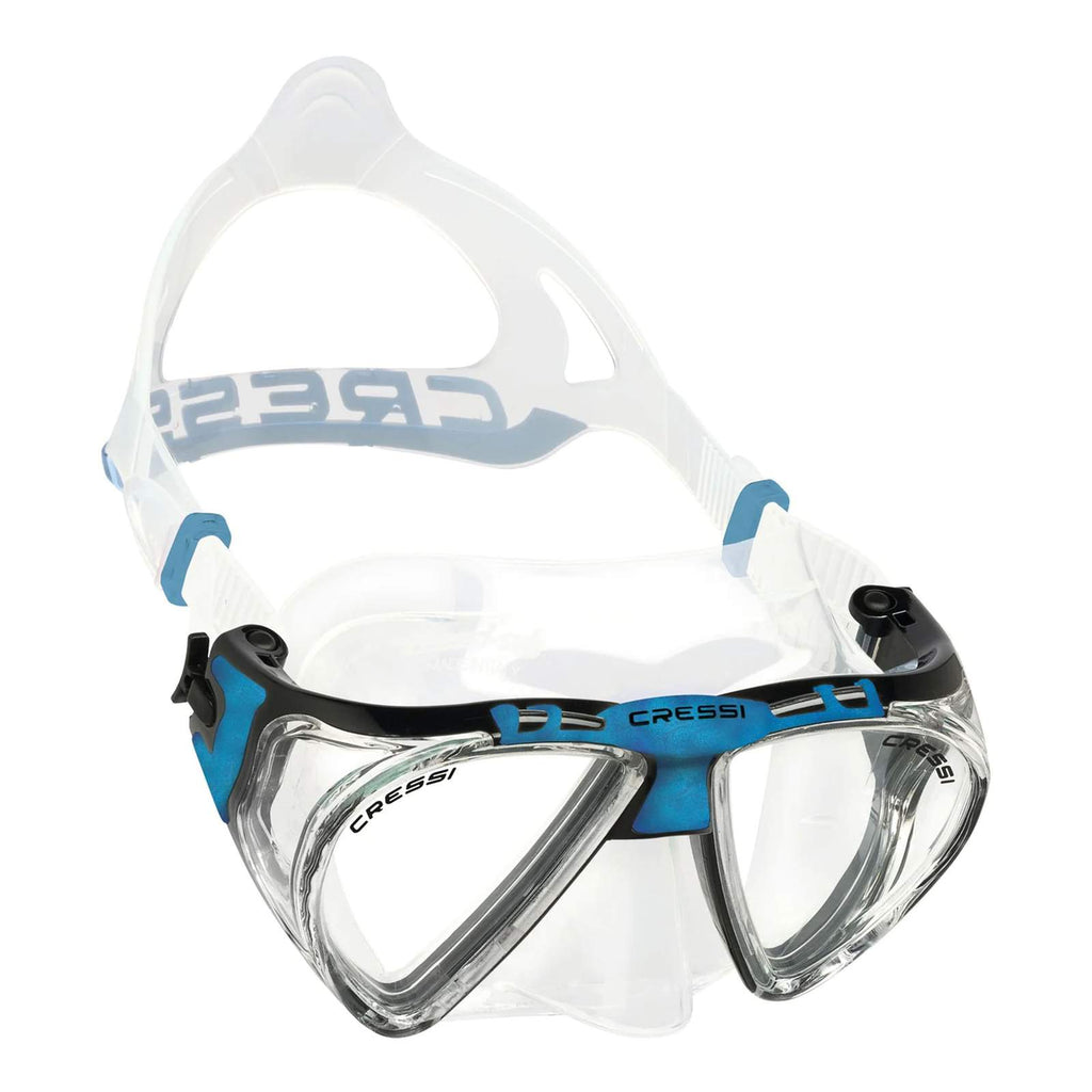 Máscara de buceo de silicona Penta Plus Transparente-Azul Cressi DS490020