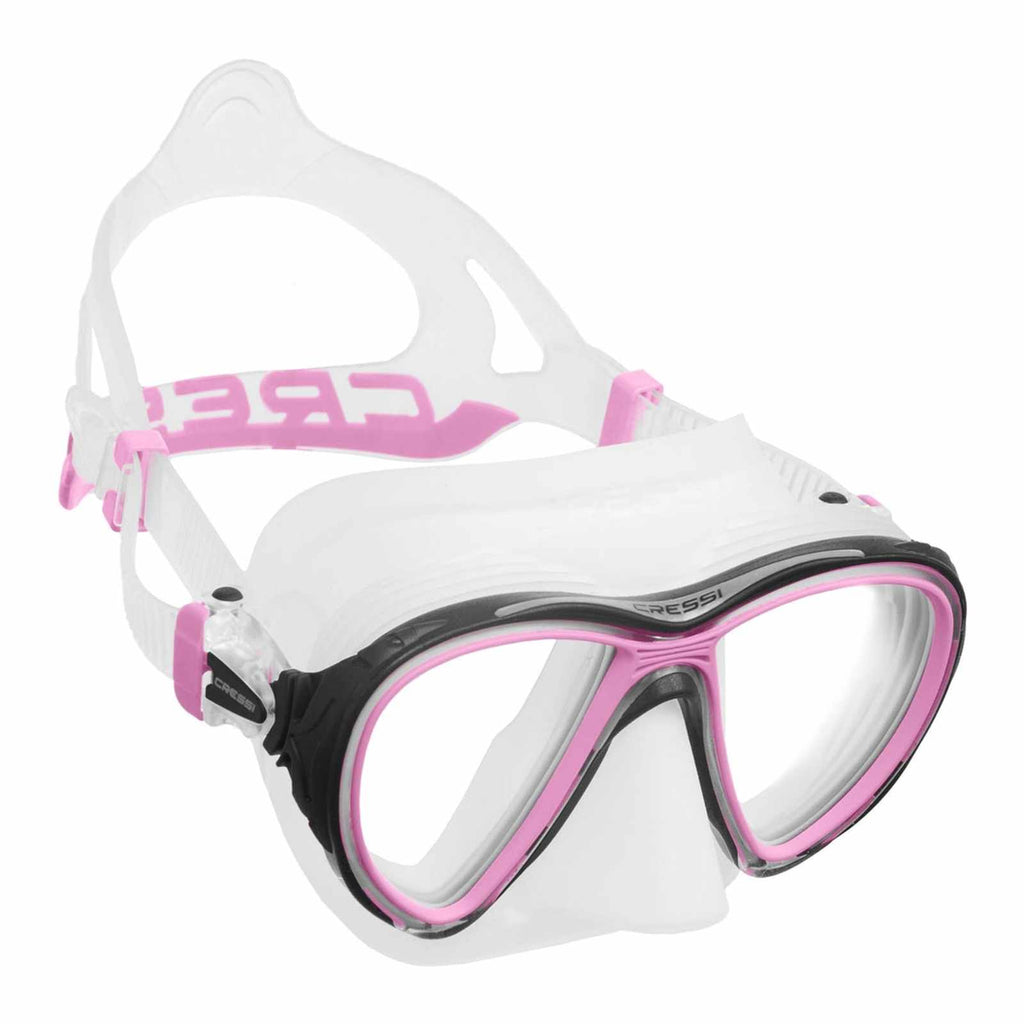 Maschera da Immersione in Silicone Quantum Trasparente-Rosa Cressi DS510040