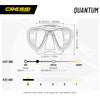Maschera da Immersione in Silicone Quantum Trasparente-Rosa Cressi DS510040