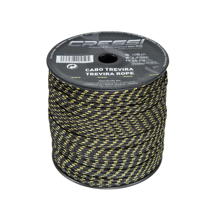 Speargun Line Trevira Diameter 2mm Black 100m Cressi EFA354703