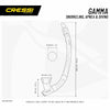 Snorkel Tube Gamma Yellow Cressi EG261010