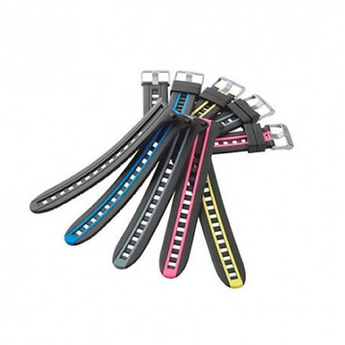 Silicone Watch Strap For Goa-Cartesio Black-Blue Cressi KZ820052