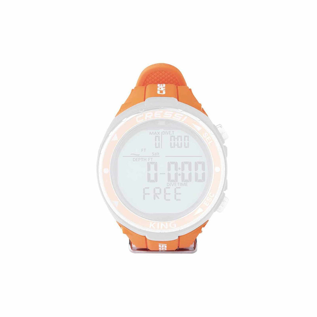 Cinturino Orologio in Silicone per King Arancione Cressi KZ842085