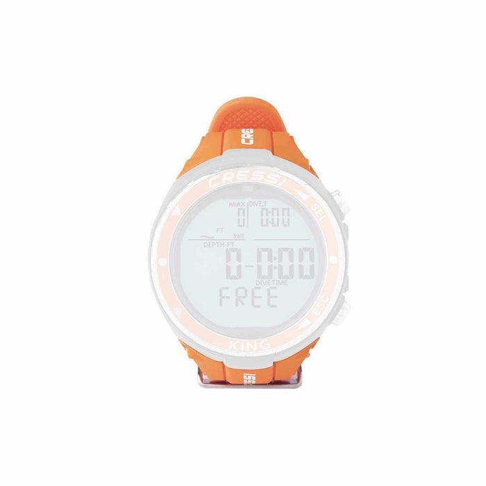 Cinturino Orologio in Silicone per King Arancione Cressi KZ842085