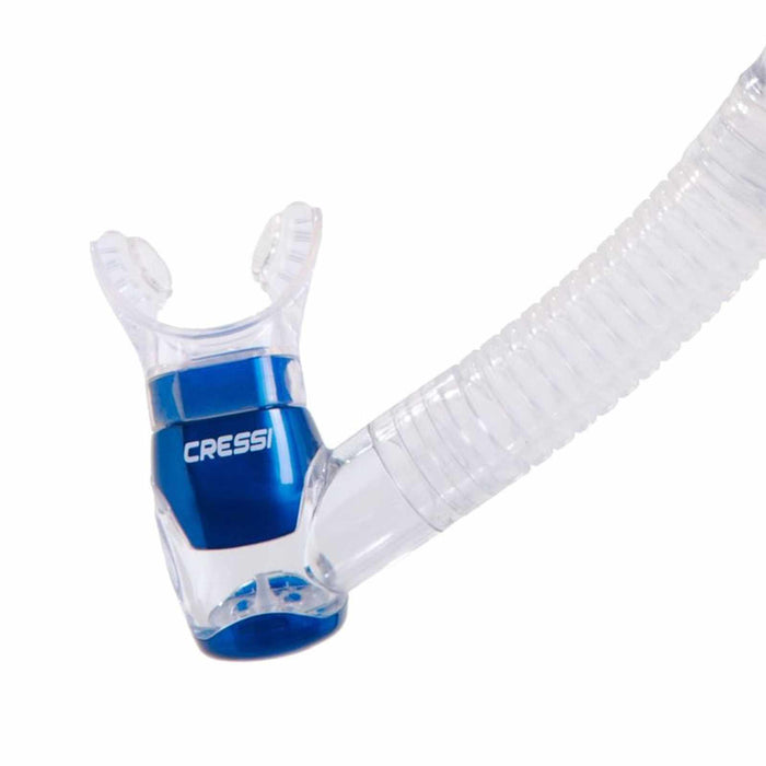 Snorkel Tube Itaca Ultra Dry Transparent-Blue Cressi ES290020