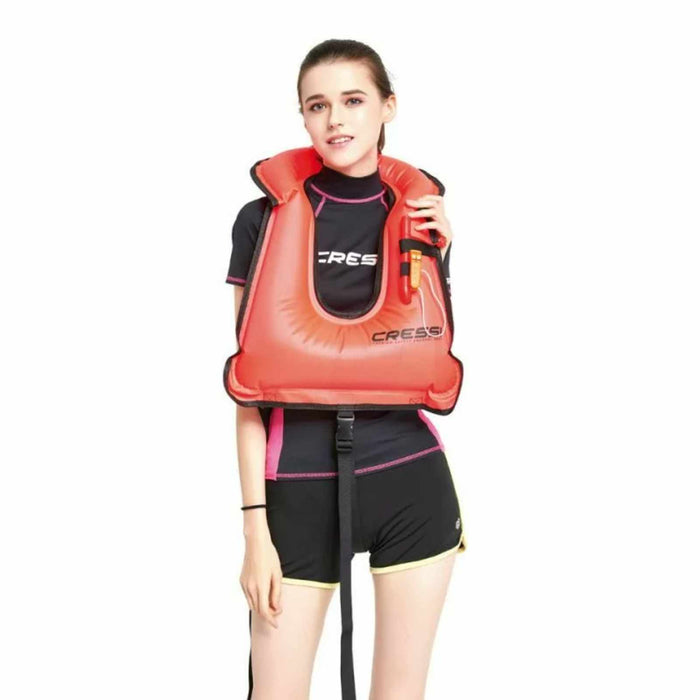 Snorkeling Vest Orange One Size Cressi ESV100058