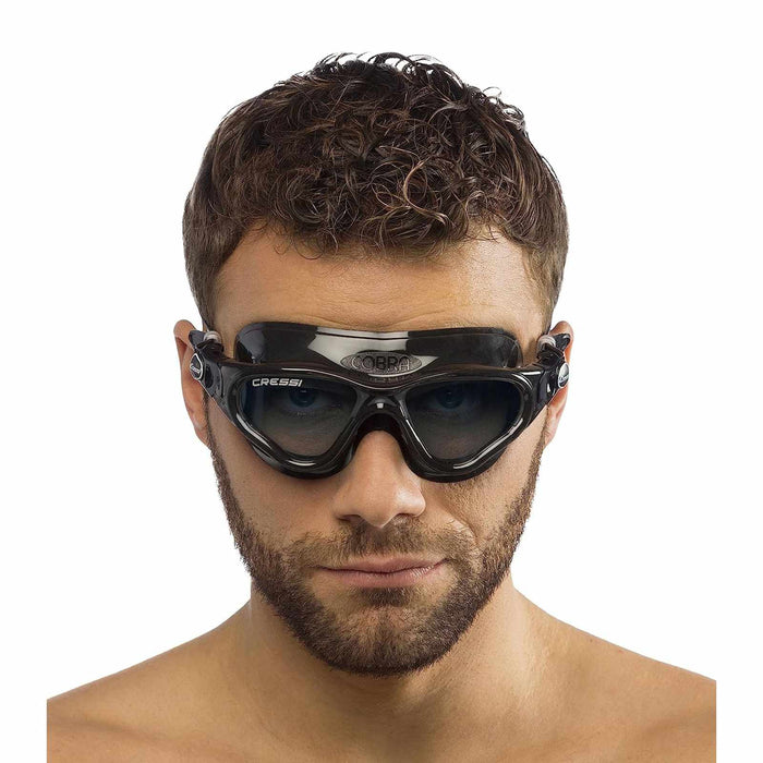 Maschera da nuoto Cobra Scura-Nera-Rossa Cressi DE201991