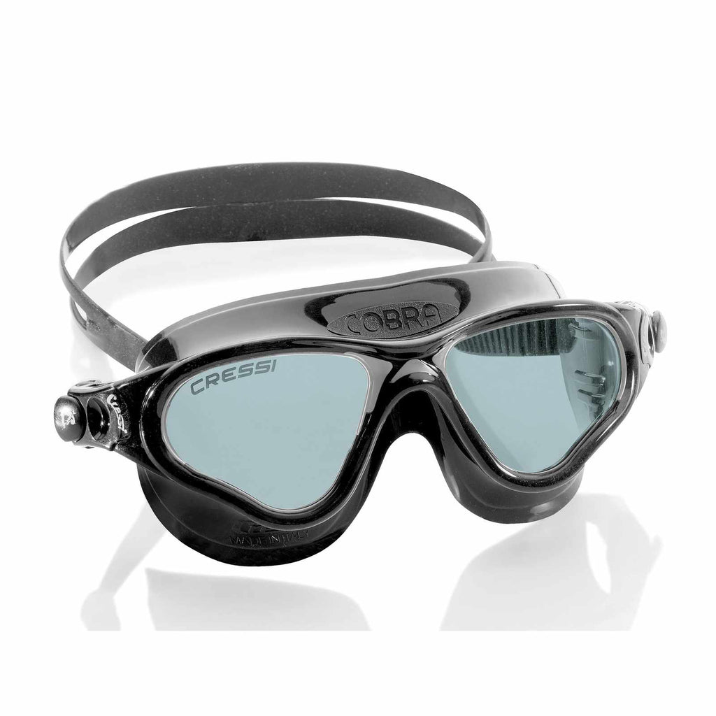 Máscara de natación Cobra Oscura-Negra Lentes Ahumados Cressi DE201992