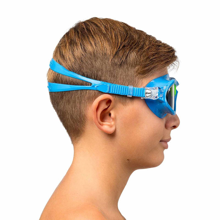Swimming Mask Cobra Kids Transparent-Blue-Lime Cressi DE202021