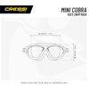 Swimming Mask Cobra Kids Blue Lenses Transparent-Blue Cressi DE202023