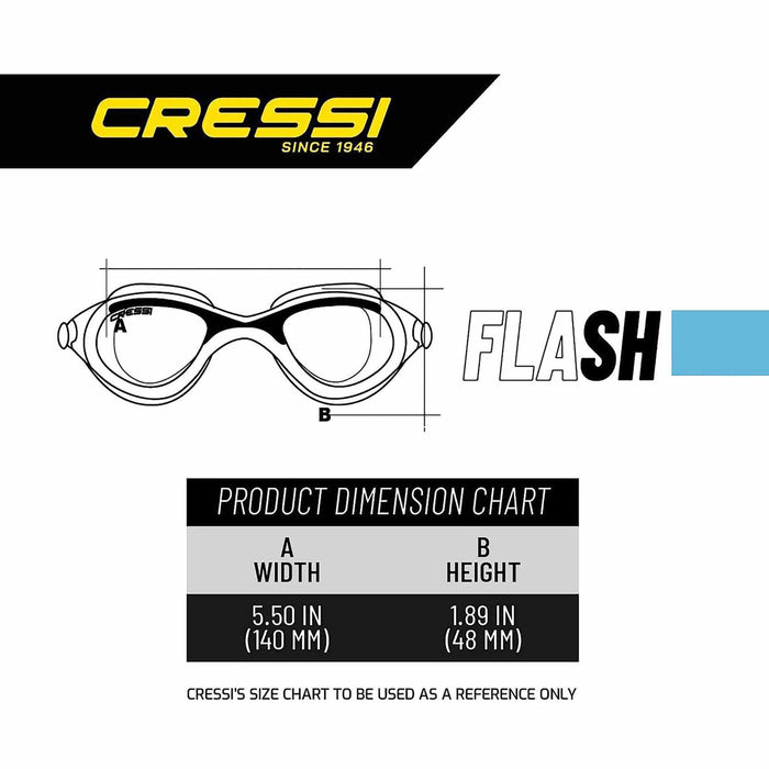 Oculus da nuoto Flash Trasparente-Marinara Cressi DE202322