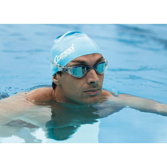 Swimming Goggles Flash Blue Mirrored Lenses Cressi DE2023752