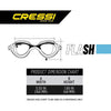 Swimming Goggles Flash Blue Mirrored Lenses Cressi DE2023752