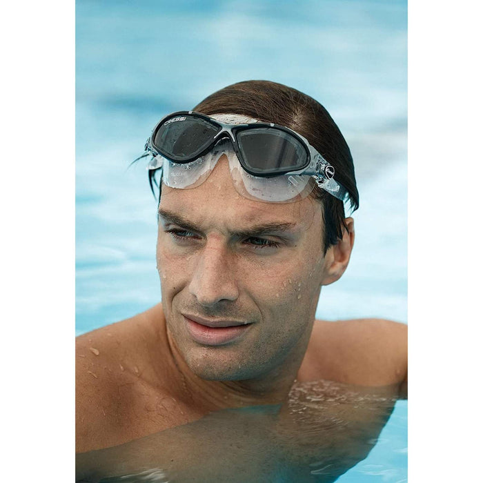 Masque de natation Planet Transparent-Blanc-Bleu Cressi DE202620