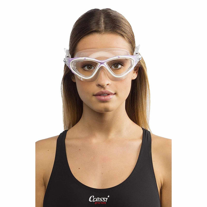 Swimming Mask Planet Transparent-White-Lilac Cressi DE202641
